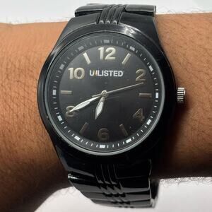 Black Unlisted Men's Watch